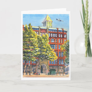 Pioneer Building, Pioneer Square, SEattle Card
