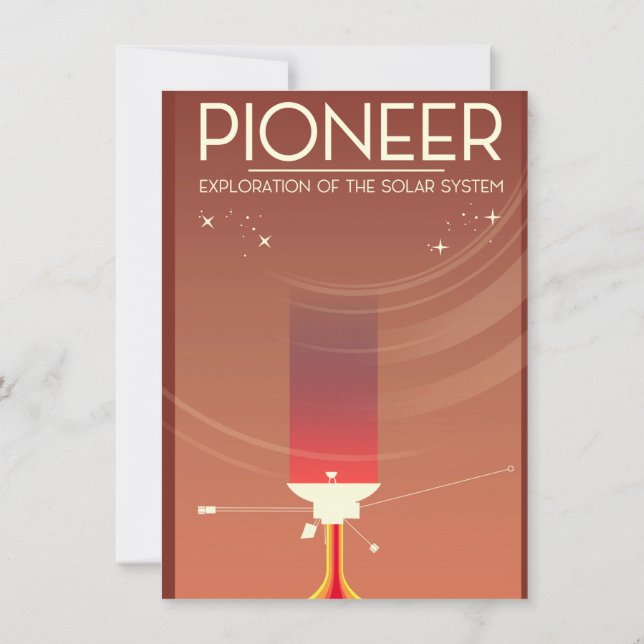 Pioneer Exploration of the Solar System Invitation (Back)