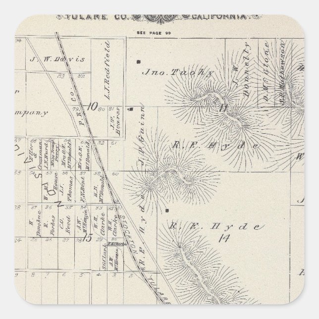 Pioneer Land Co subdivisions Square Sticker (Front)