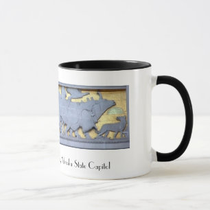 Pioneer Panel by Lee Lawrie Mug