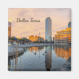 Pioneer Plaza Pond Matin Magnet Carré