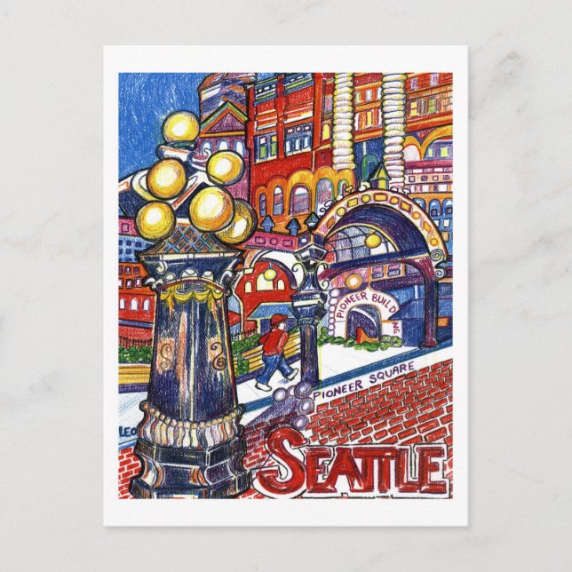Pioneer Square Postcard (Front)