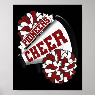 Pioneers Cheer Back To School Cheerleading Spirit  Poster