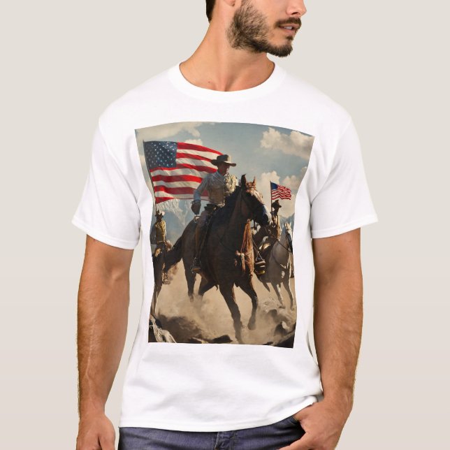 Pioneers of the Untamed Frontier T-Shirt (Front)