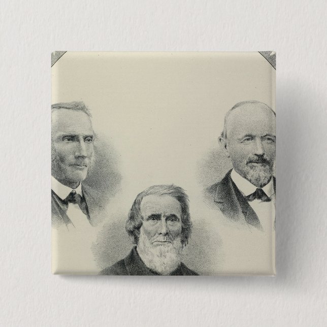 Pioneers Sacto Valley 2 Inch Square Button (Front)