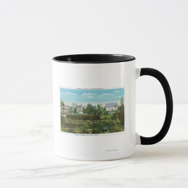 Pioneers' Village Scene in Forest River Park # Mug (Right)