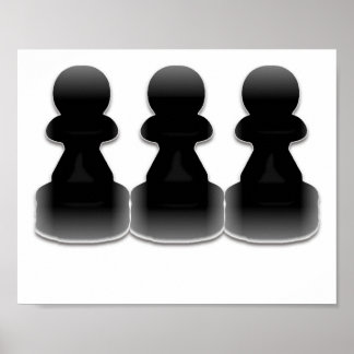 Pions noires - impression