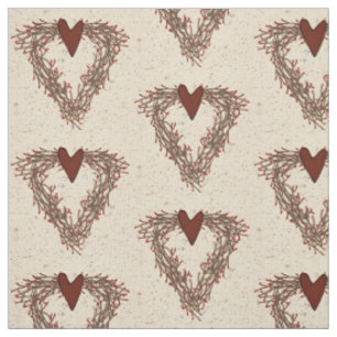 Pip Berry Heart Wreath Fabric