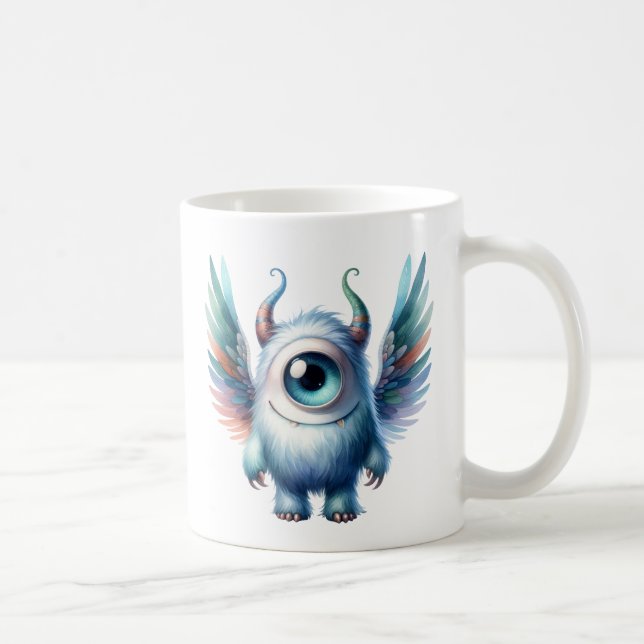 Pip - Whimsical One-eyed Monster Mug (Right)