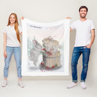 "Pipa & Marlow" Boganhues print Fleece Blanket