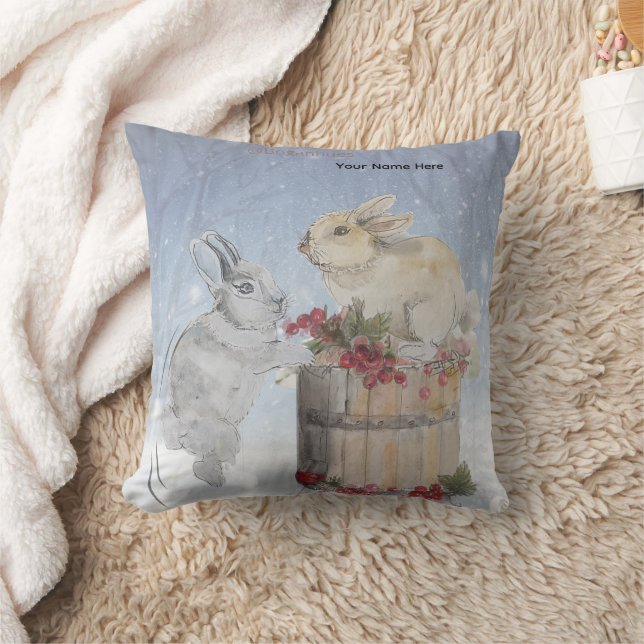 "Pipa & Marlow" Boganhues print  Throw Pillow (Blanket)