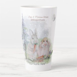 "Pipa & Marlow" Boganhues Print Water Bottle Latte Mug