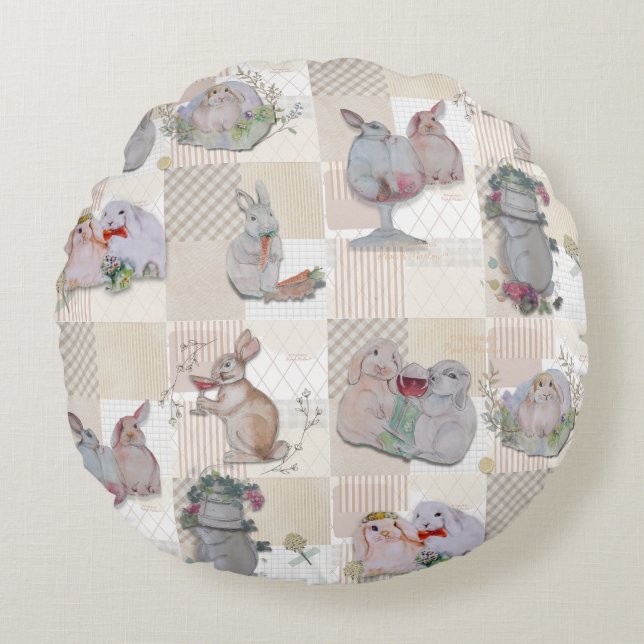 Pipa & Marlow Theme  Round Pillow (Front)
