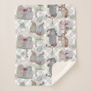 Pipa & Marlow Theme Sherpa Blanket