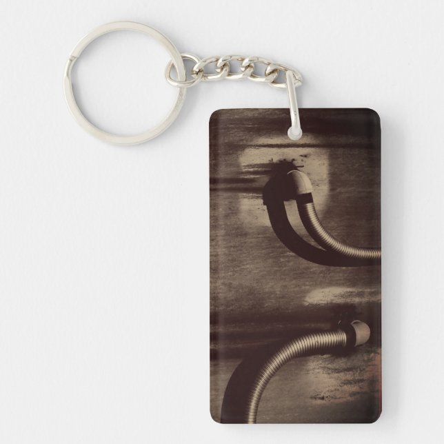 Pipe and Shadow Keychain (Front)