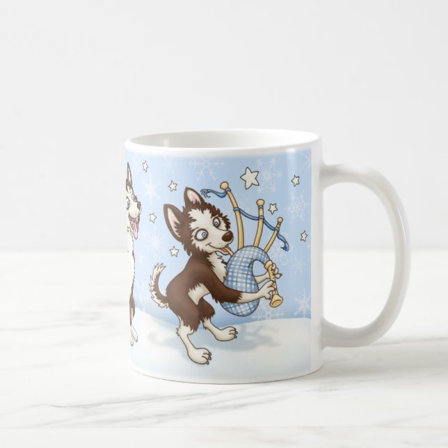 Pipe Band Husky Coffee Mug (Right)