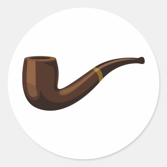 Pipe Classic Round Sticker (Front)