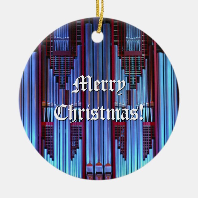 Pipe organ Christmas ornament (Front)