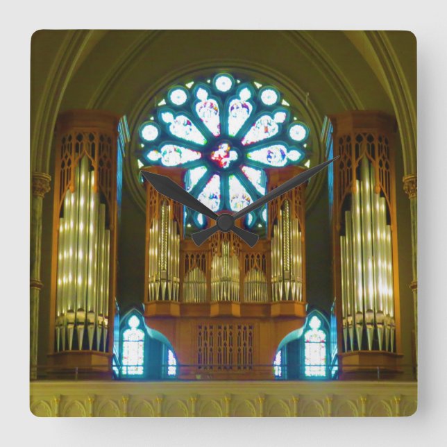 pipe organ clock (Front)