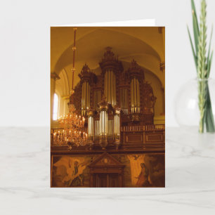 Pipe Organ greeting card