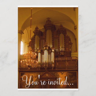 Pipe Organ invitation