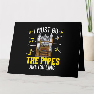 Pipe Organ Piano Organist Instrument Music Musicia Card