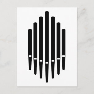 Pipe Organ Postcard