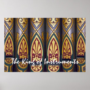 Pipe organ poster