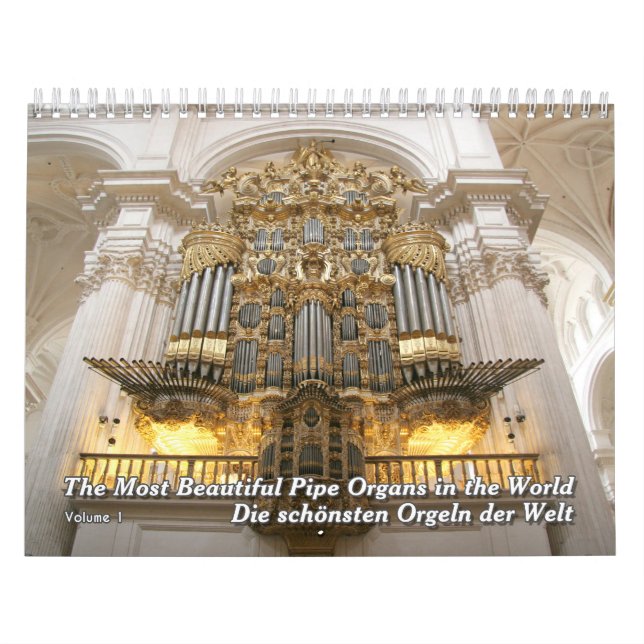 Pipe Organ Wall Calendar – A Music Calendar  (Cover)