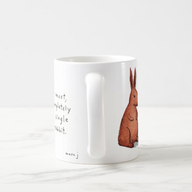 pipe-smoking rabbit mug (Handle)