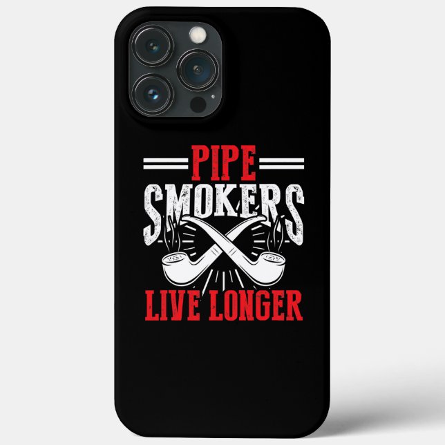 Pipe Smoking Tobacco Pipe Cigarette Smoke Cigar Case-Mate iPhone Case (Back)