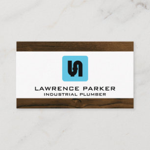 Pipe System Icon   Plumber Business Card