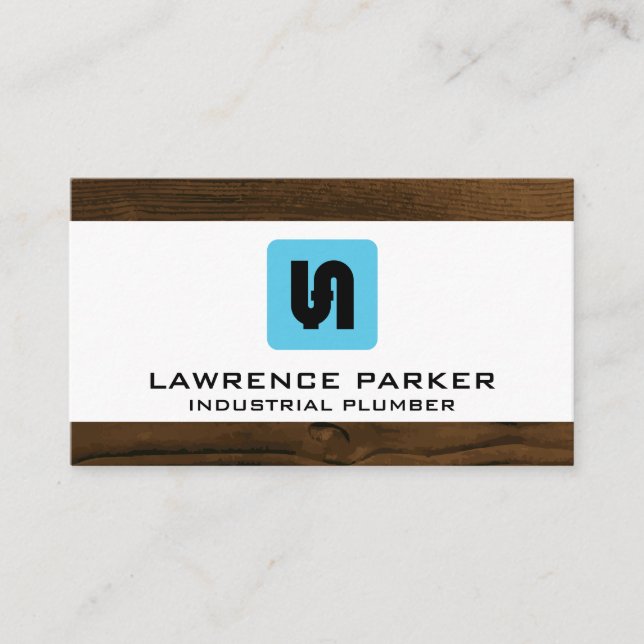 Pipe System Icon | Plumber Business Card (Front)