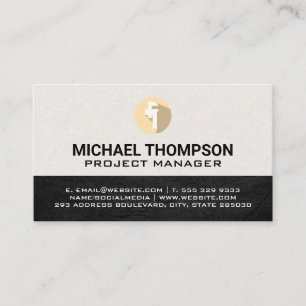 Pipe Wrench Icon Business Card