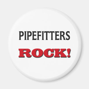 Pipefitters Rock Magnet