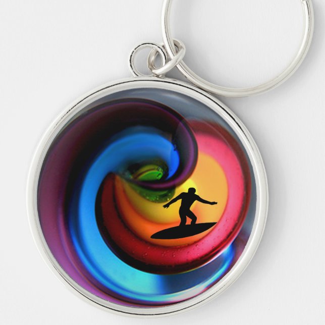 Pipeline at Sunset Keychain (Front)