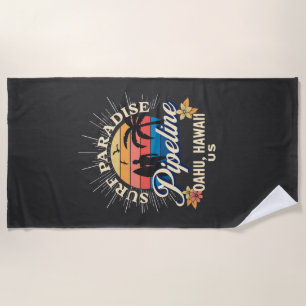 Pipeline Oahu Hawaii Beach for Surfer T-Shirt Beach Towel