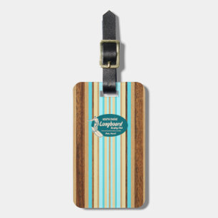 Pipeline Surfboard Hawaiian Luggage Tags