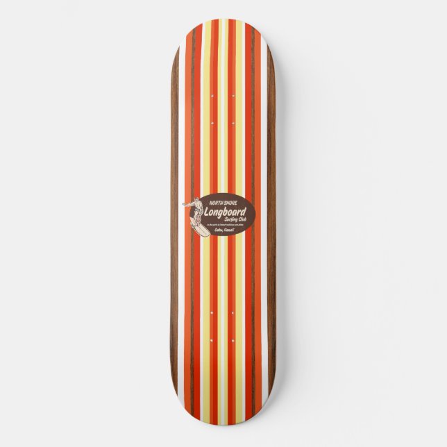 Pipeline Vintage Surf Skateboard (Front)