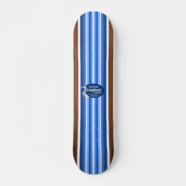 Pipeline Vintage Surf Skateboard (Front)