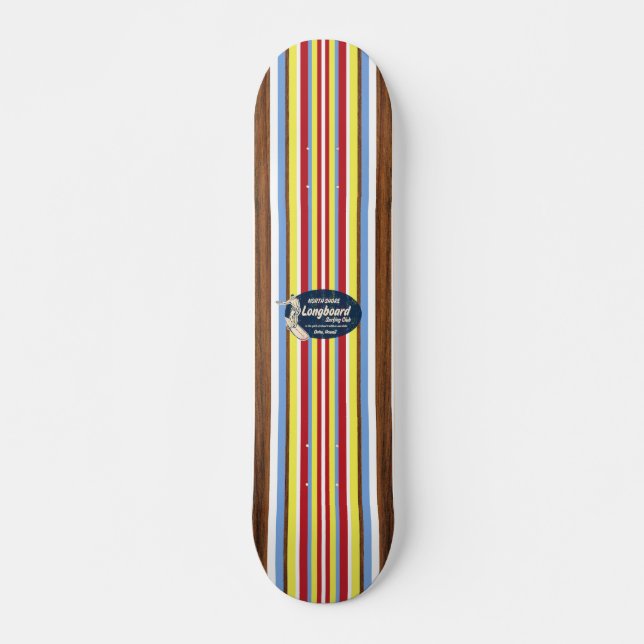 Pipeline Vintage Surf Skateboard (Front)