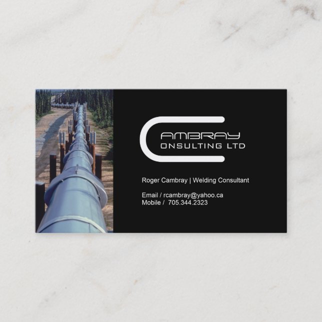 Pipeline Welder Business Card (Front)