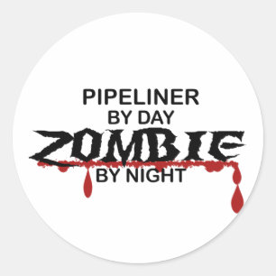 Pipeliner Zombie Classic Round Sticker