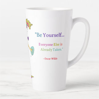 'Piper' - "Be Yourself" (Oscar Wilde) Latte Mug