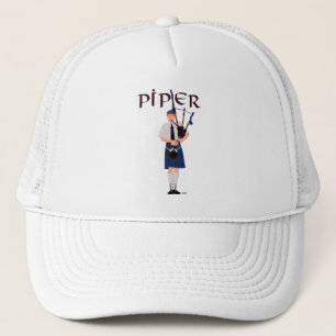 PIPER Blue Plaid Trucker Hat