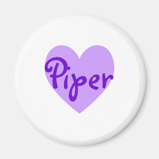 Piper in Purple Magnet (Front)