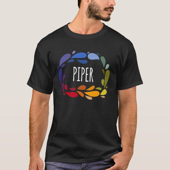 Piper - Names for Wife Daughter and Girl T-Shirt (Front)