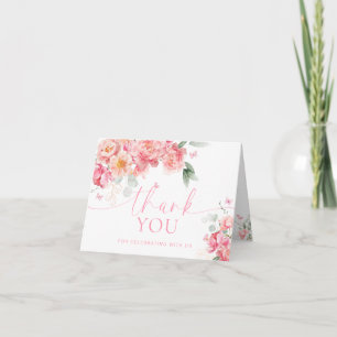 Piper Peony Butterfly Bridal Shower Thank You Card
