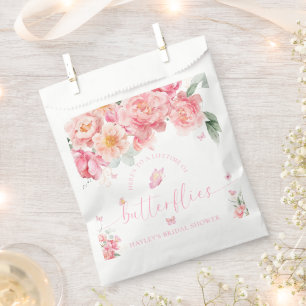 Piper Peony Lifetime Of Butterflies Bridal Shower Favour Bag