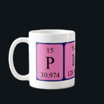 Piper periodic table name mug<br><div class="desc">Piper spelled out as P I P Er (Phosphorus Iodine Phosphorus Erbium) on a mug for the scientist in you.</div>